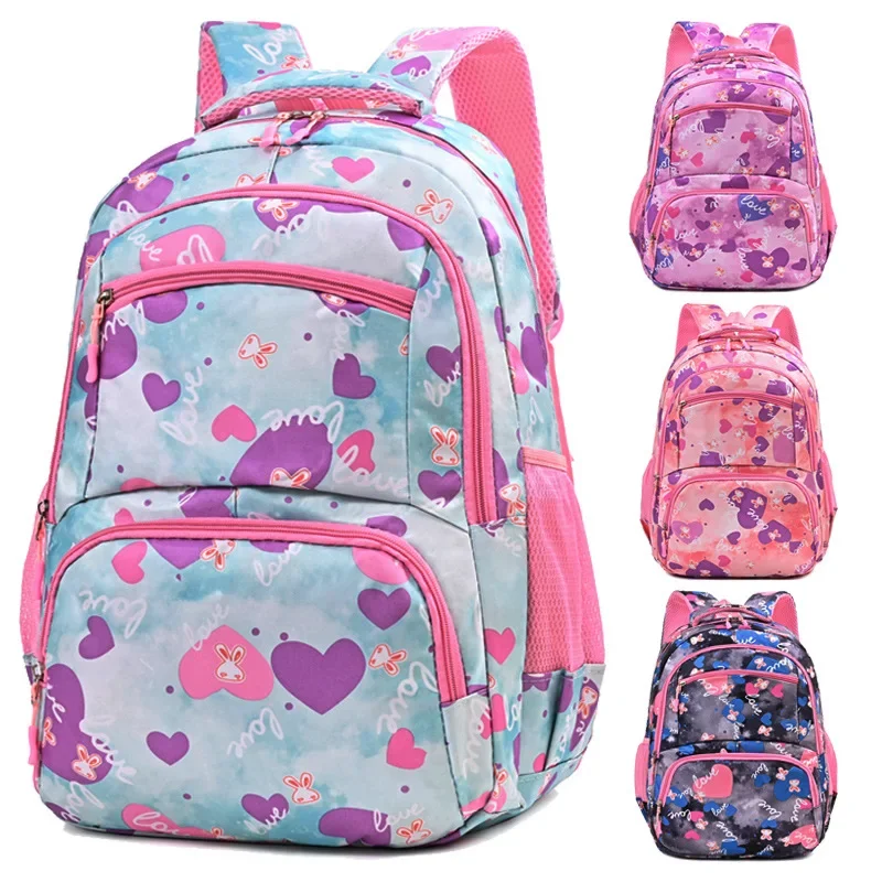 

Cute Elementary School Students Large Capacity Schoolbags Fashion Boys Girls Lightweight Book Bags Kawaii Teenager Kids Backpack