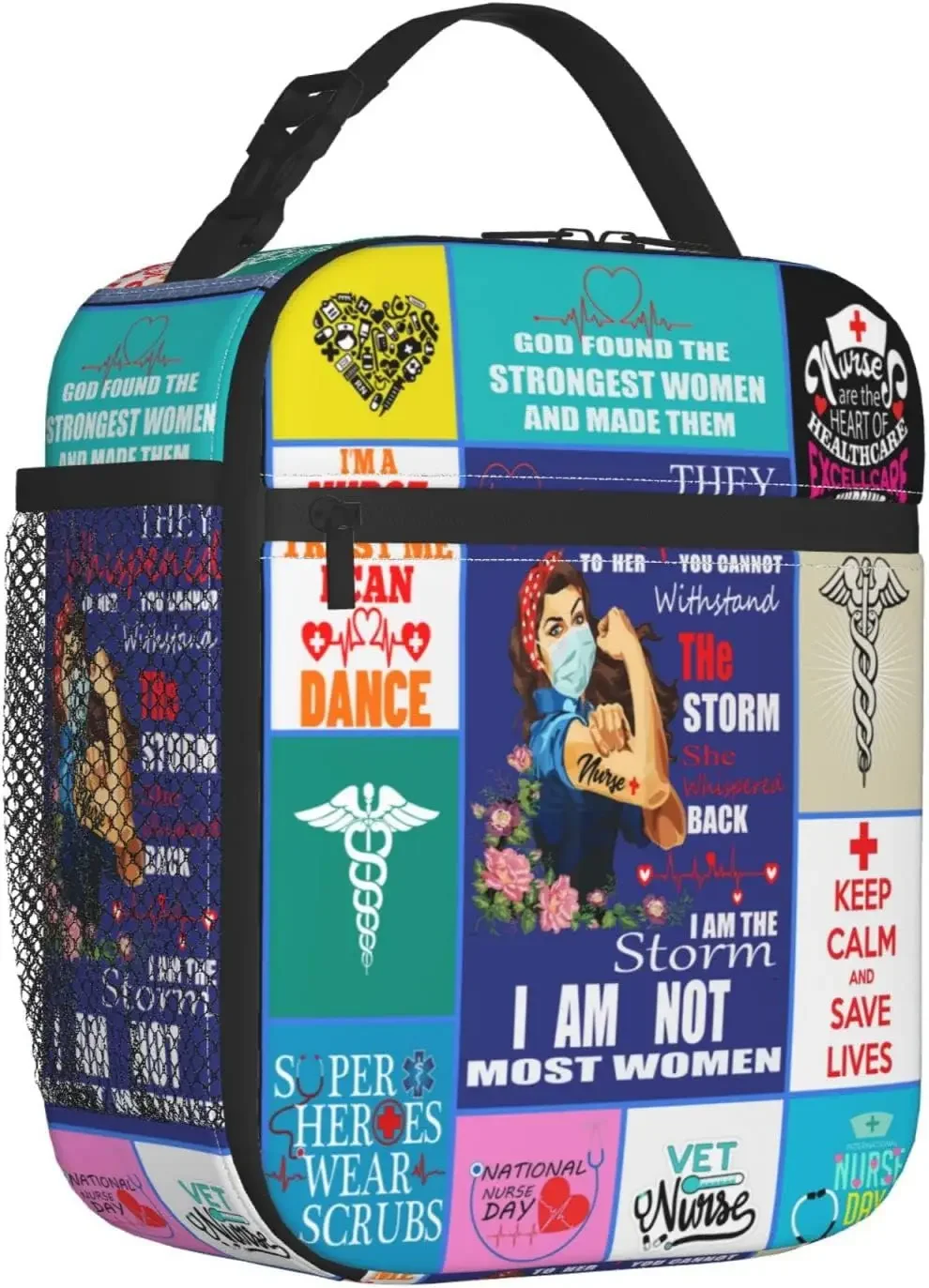 

Nurse Lunch Bag Insulated Pink Nurse Lunch Box For Women Men Aldult Reusable Tote for Work Office Camping Gift