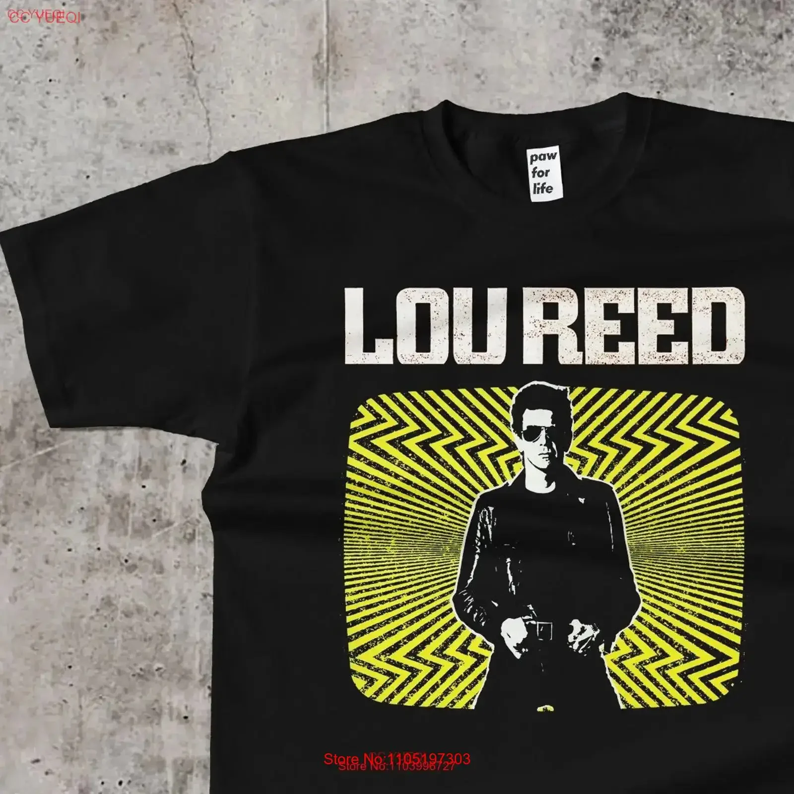

Lou Reed T Shirt vintage Washed Slightly Top For Everyday Wear Stretched homme fashion Casual graphic Soft Unisex Comfortable
