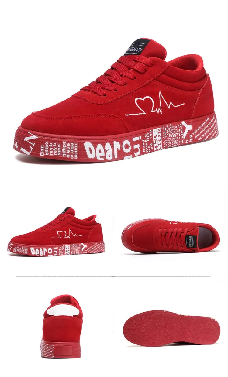 Atmungsaktive Mid-Top-Sneaker, Grafikdesign mit Herz und Musik, lässige Streetwear-Schuhe für Paare, Valentinstag und Geburtstagsgeschenk – Detail 9