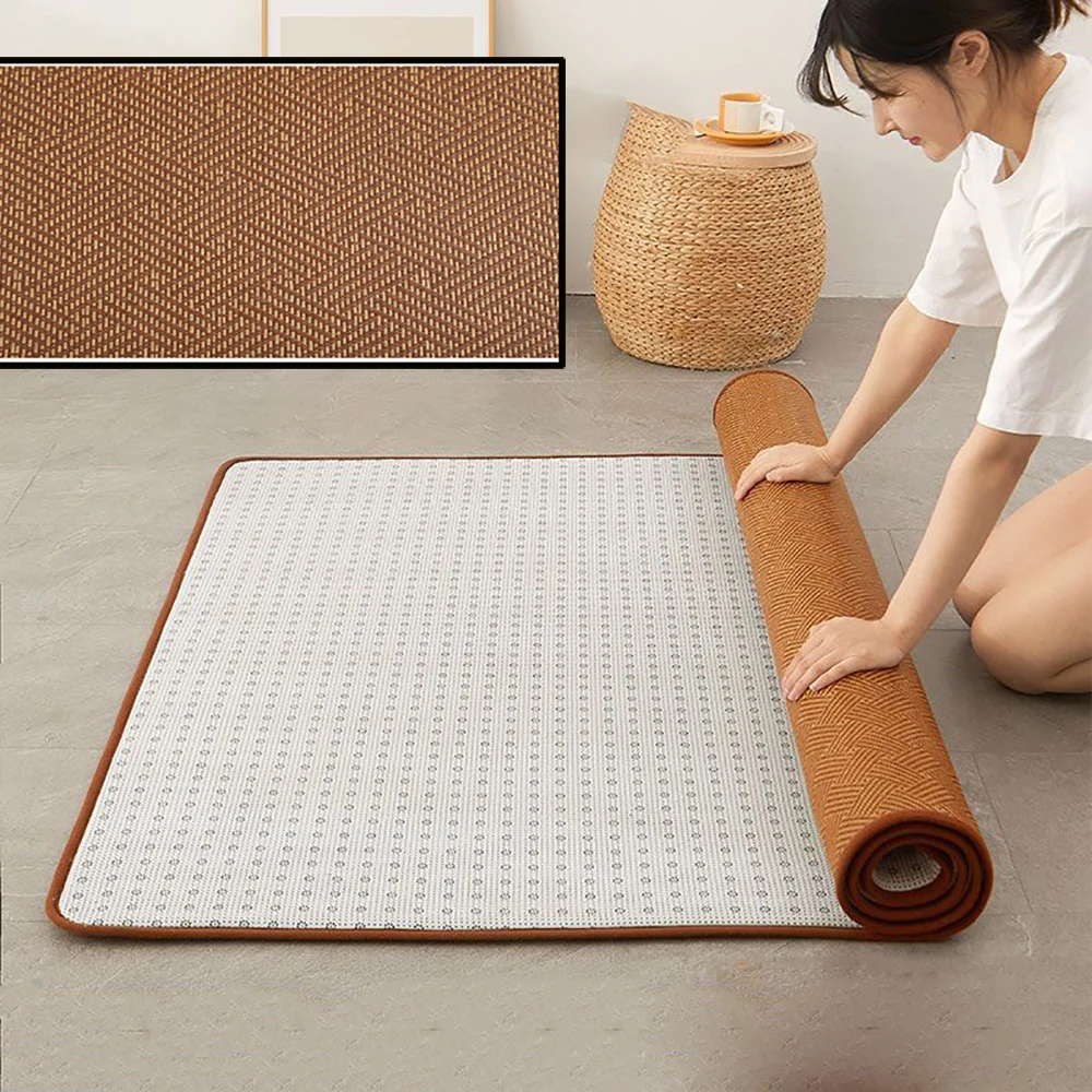 

Summer Laying The Floor Sleeping Mat Artifact Rattan Mat Sleeping Mattress Home Bedroom Cool Mats Floor Cushion Tatami Mattress