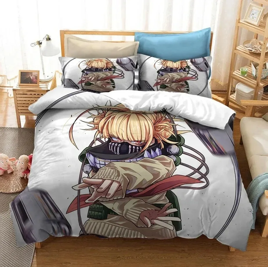 

Japan Anime My Hero Academia 3D NEW Duvet Cover Pillowcase Bedding Set Adult Boy Bedroom Decoration Children Single Double Large