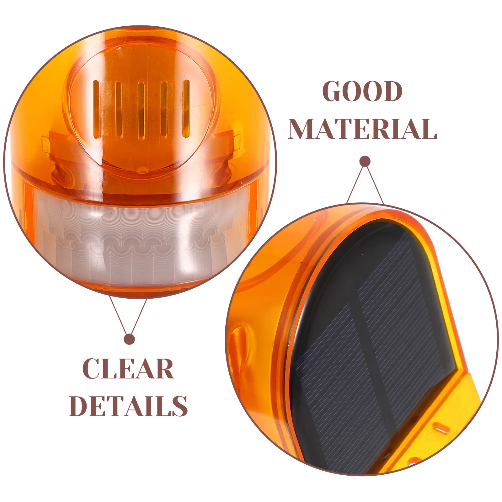 Solar Warning Light Weatherproof Outdoor Safety Lamp for Farm Garden Yard Construction Site Anti-Theft Caution Alarm Light
