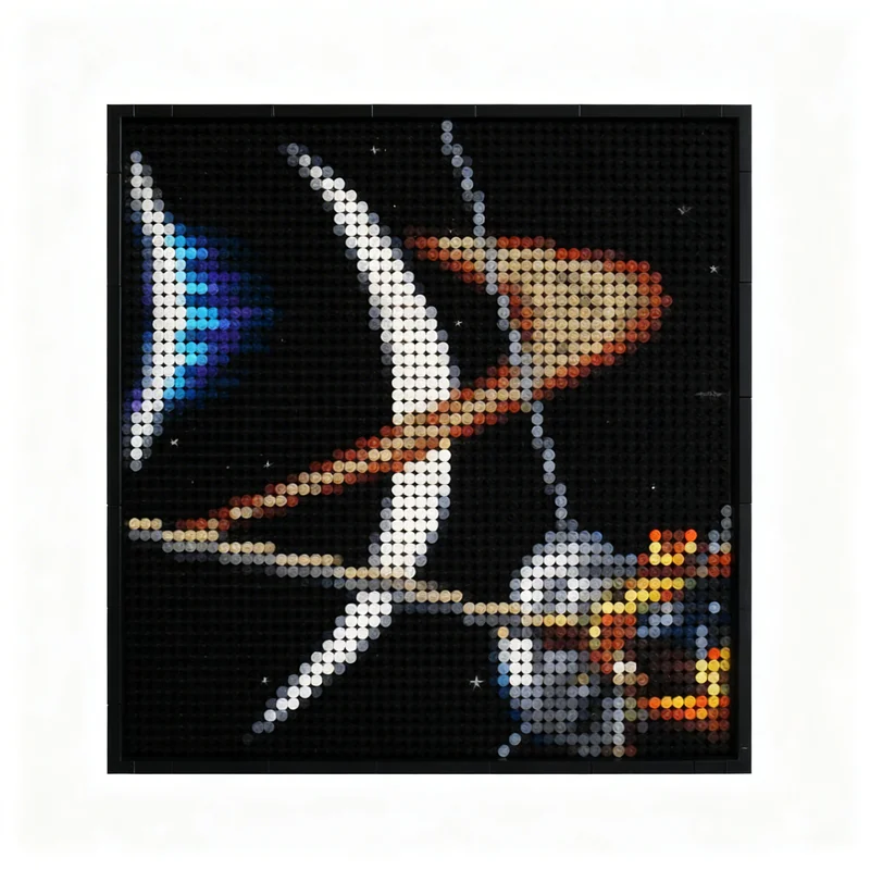 2322pcs MOC 아트 카시니 엔셀라두스 토성 TP - Art Craft Logo Ideas 리뷰 및 가격