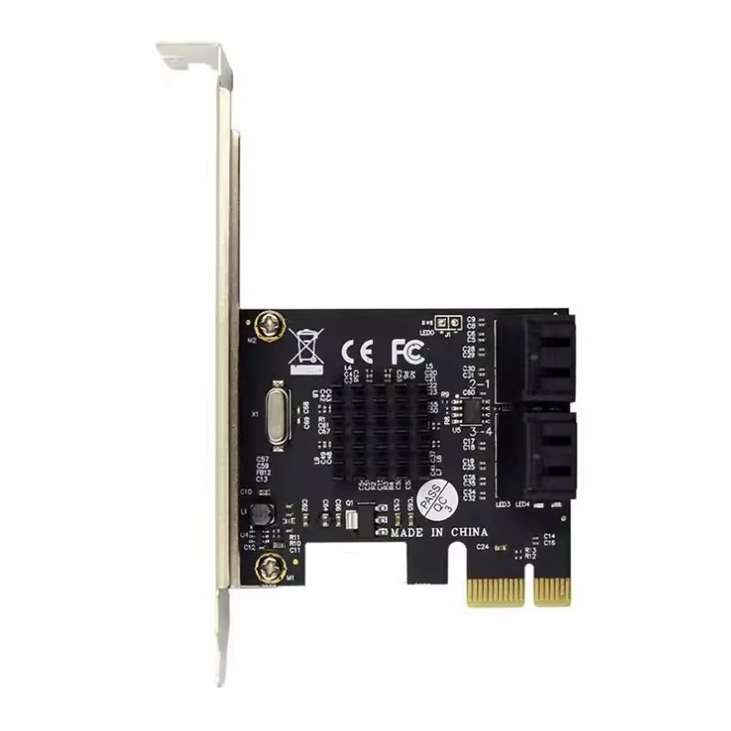 PCI-E to SATA 3.0 Expansion Card 2/4 Ports SATA Adapter for SSD Hard Drive IPFS