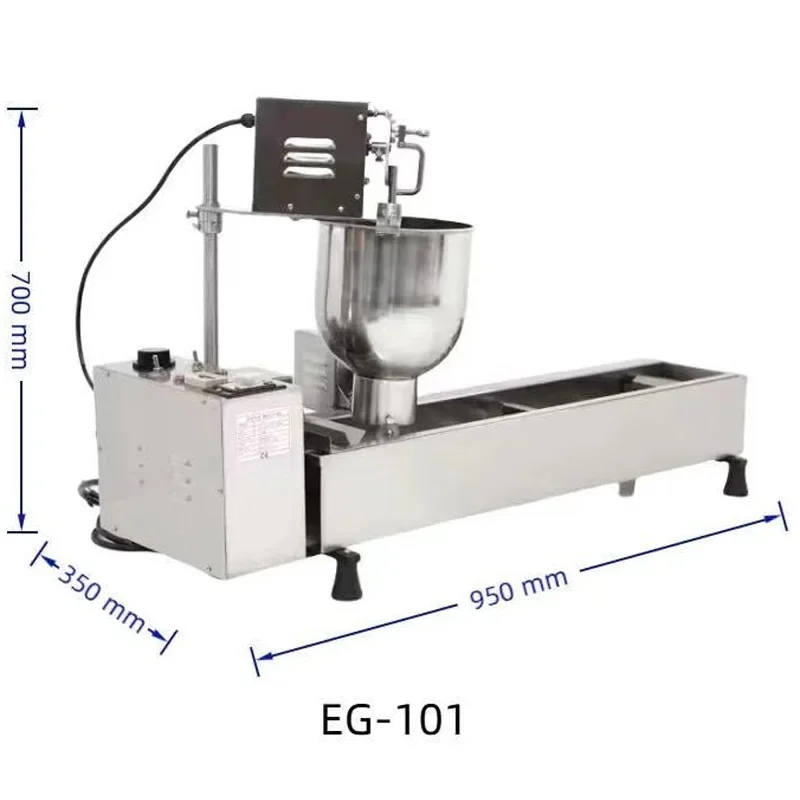 Commercial Electric Donut Maker, Spherical Cake Fryer, Automatic Counting, Includes 3 Sets of Pastry and Baking Molds