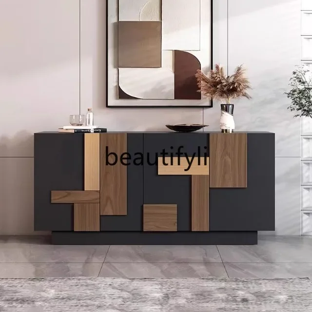 

D06 Italian side cabinet light luxury shoe cabinet foyer entrance living room wall decorative storage cabinet