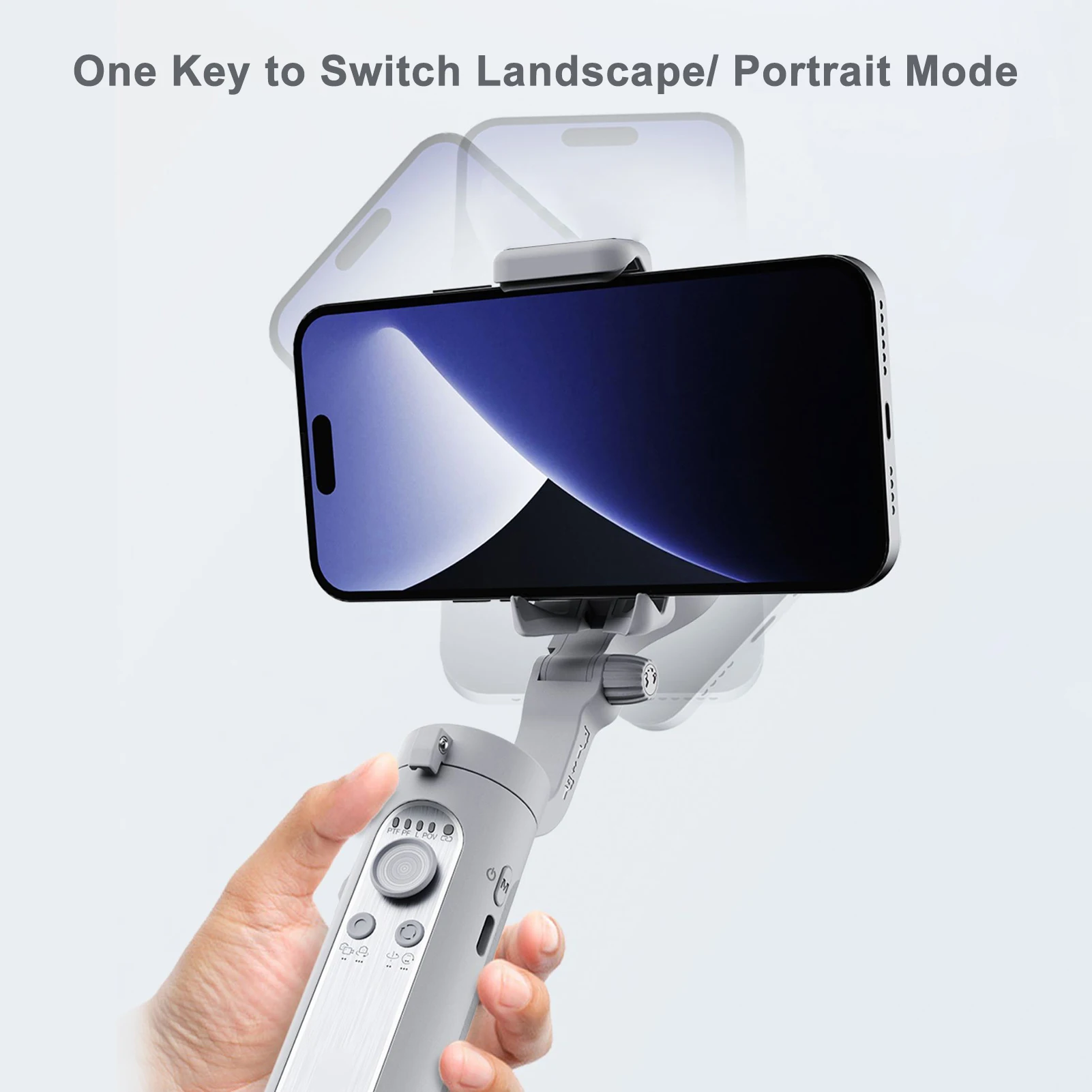 

Portable Phone Vlog Gimbal Anti-shake with Mini Tripod 280g Load Capacity Replacement for iPhone 14/13/12/11 Android Smartphones