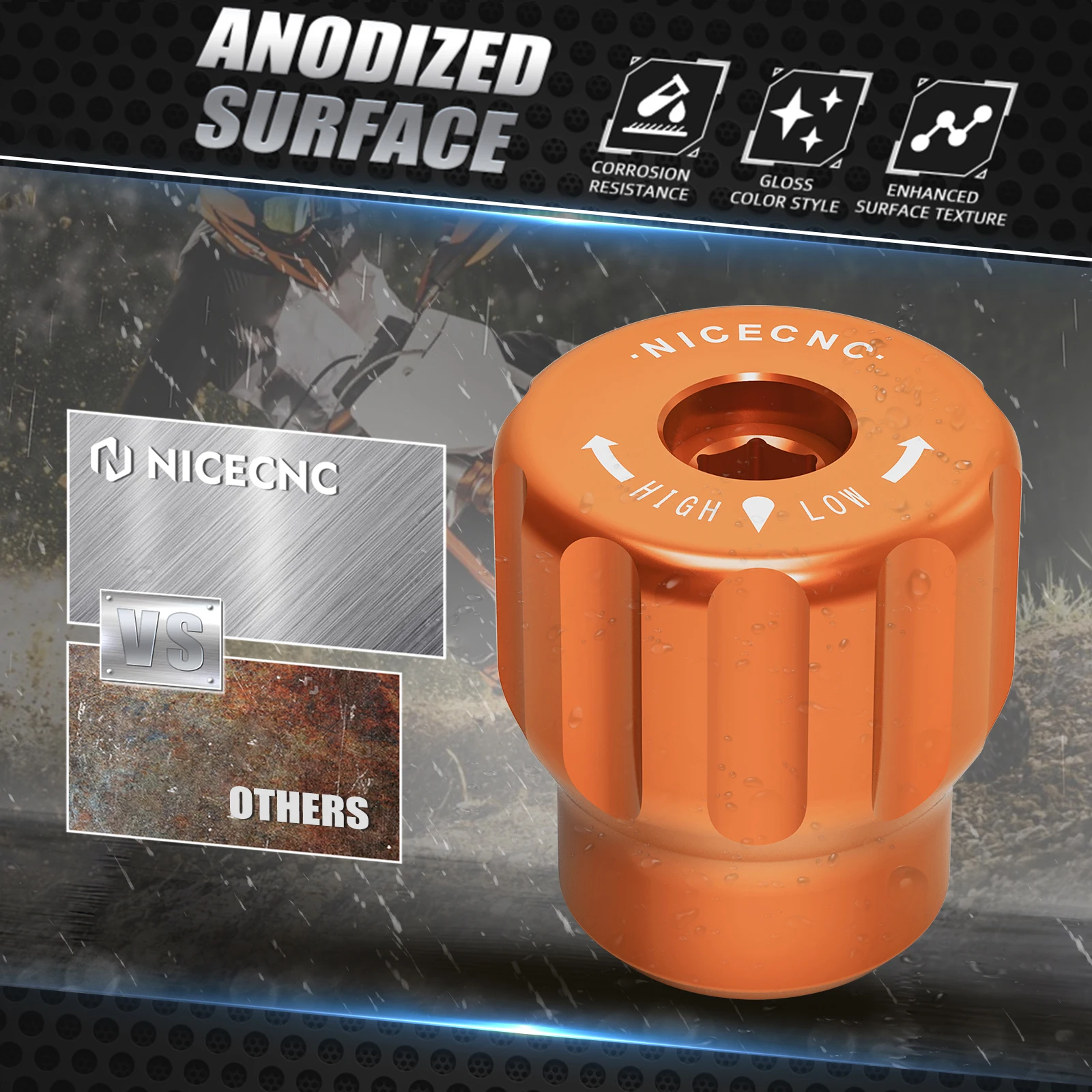 مقبض تعديل الصدمات الخلفي لـ 22-24 Husqvarna Norden 901 لـ KTM 1290 Super Duke R 20-23 890 Adventure 2021 2022 2023 2024