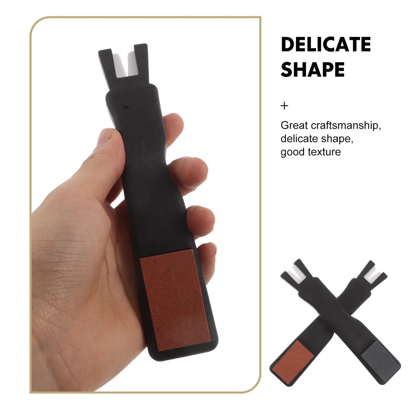 2Pcs Double-Sided Ice Skate Sharpening Stone Portable Pocket Skate Sharpener for Hockey Figure Speed Skating Edge Repair Blade