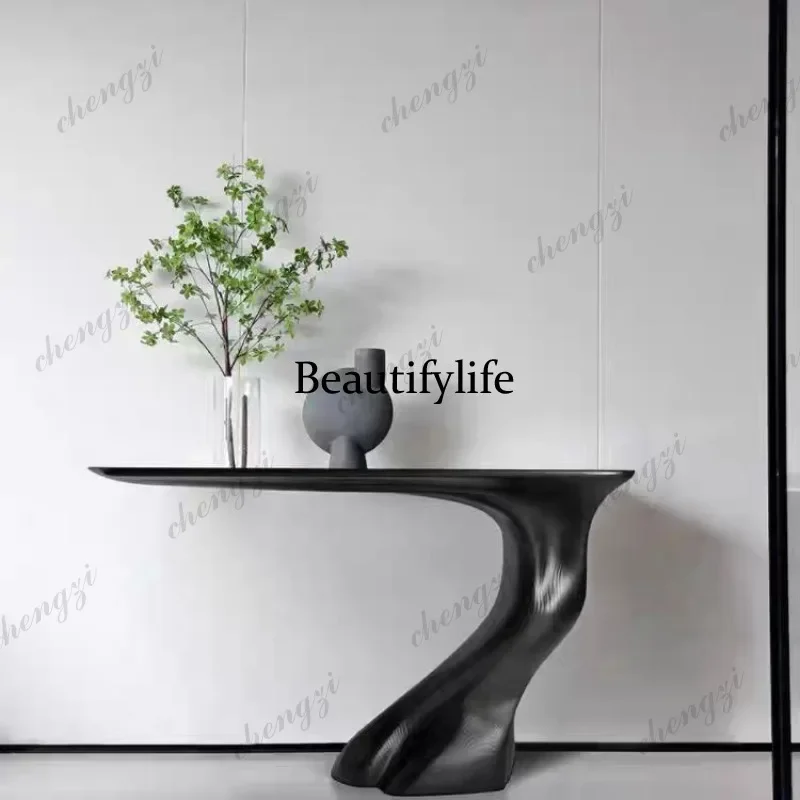 Z138 Hotel oval art modern round table fiberglass home living room table coffee table shape