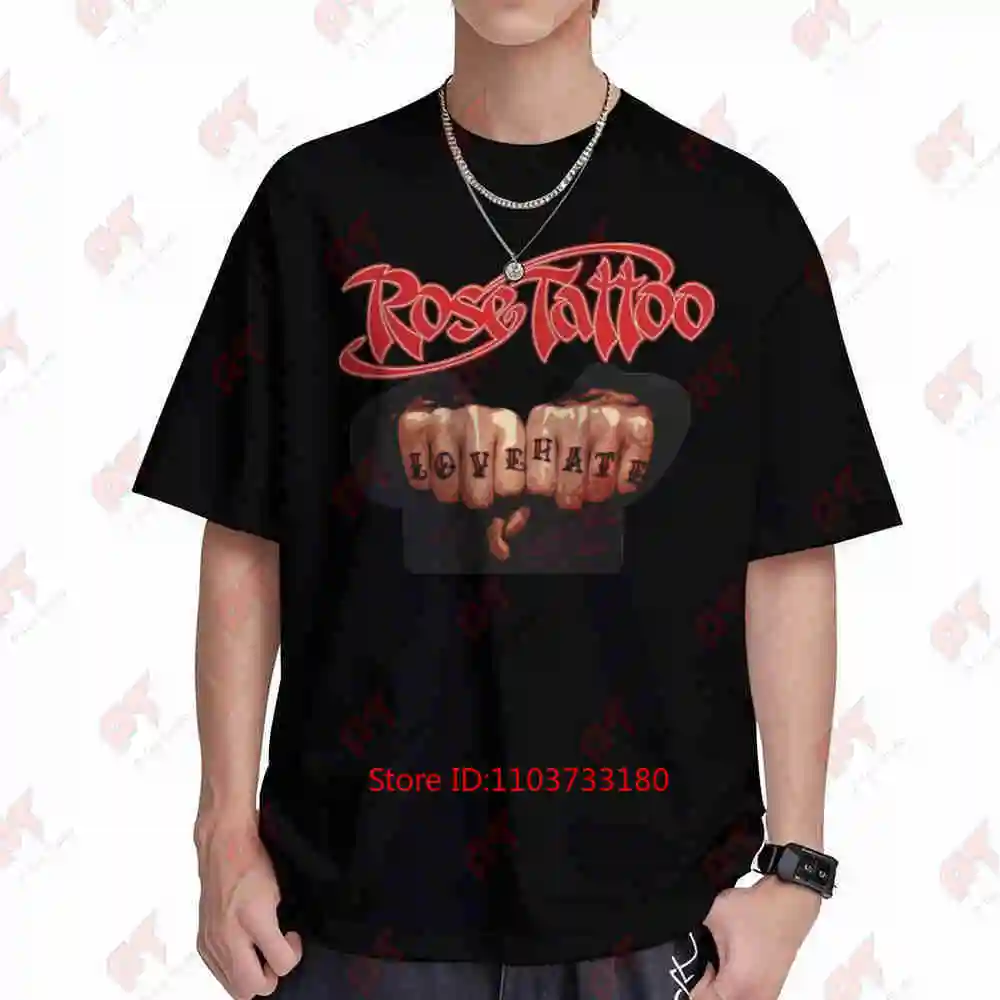Rose Tattoo Band Assault And Battery 2023 Tour Short Sleeve Tee 100% Cotton T-Shirt