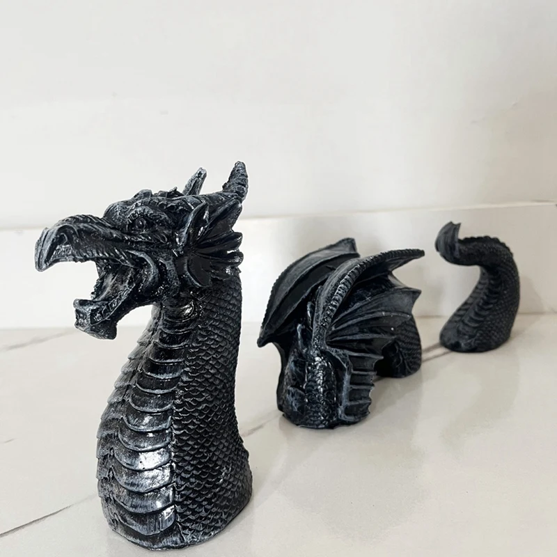 The Gothic Dragon Garden Statues,Dragon Animal Figures,Ornaments For Patio,Office Decoration view 5