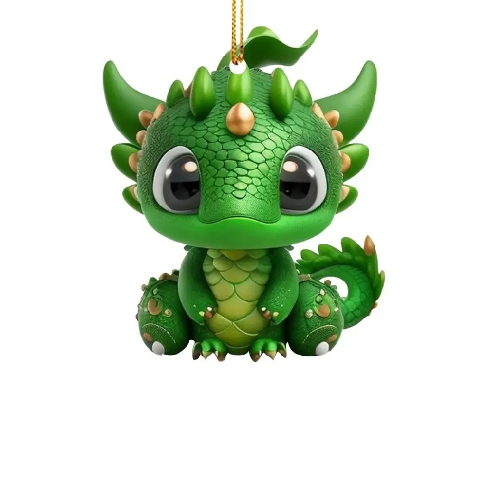 Fly Dragon Baby Christmas Tree Dragon Pendant Green Dragon Xmas Party Decor Dragon Baby Cartoon Doll Creative Cartoon