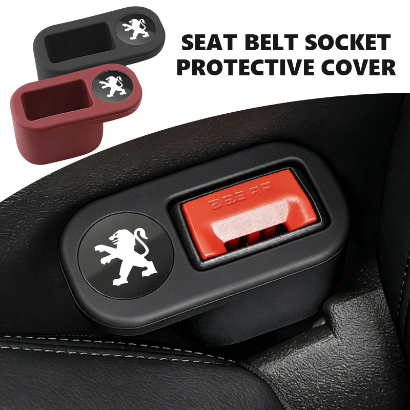 Universal Car Seat Belt Base Anti Scratch Protector Cover For Peugeot Expert Rifter 206 307 308 3008 207 208 407 508 2008