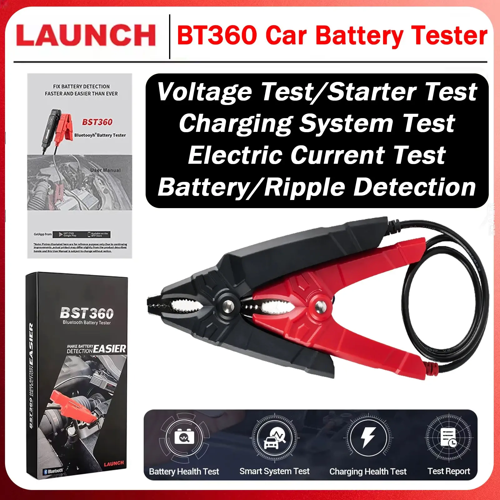 : Tester e caricabatterie per batterie per auto