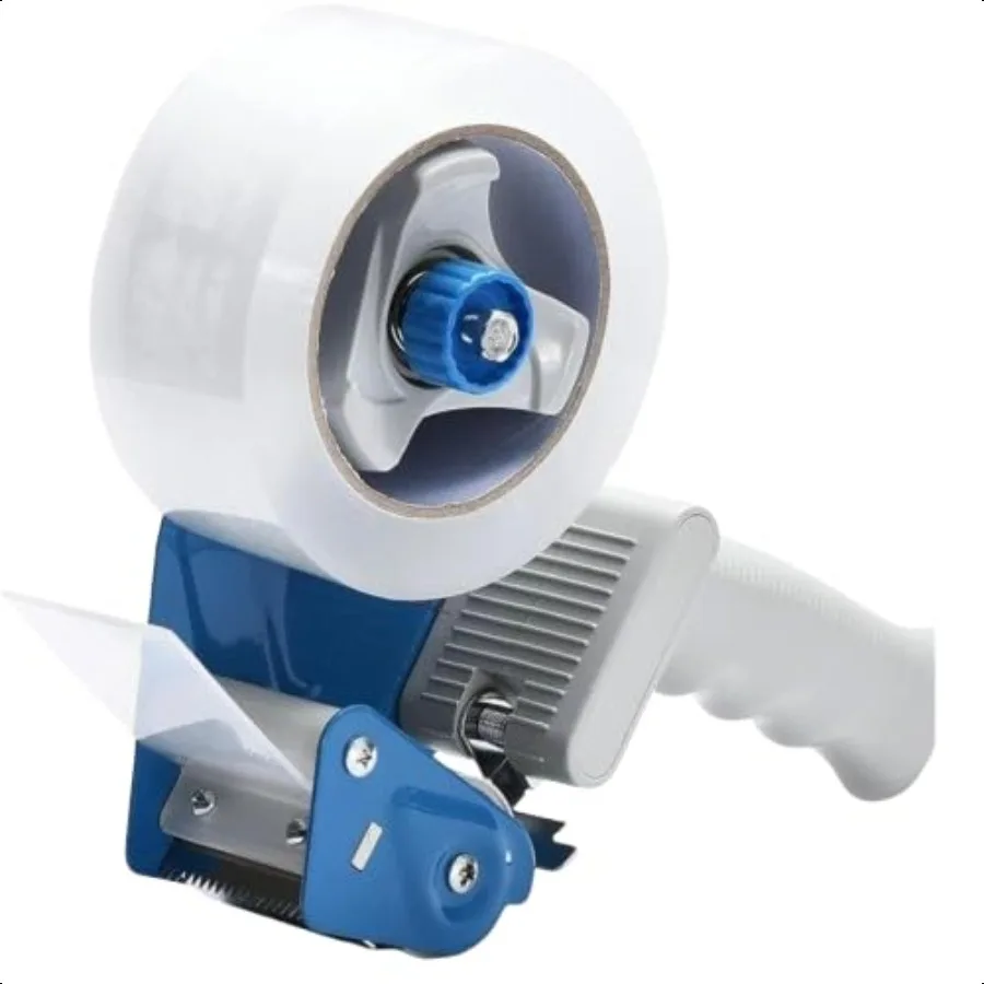 

Packing Tape with Desktop Tape Dispenser Gun 9 x 6.5 x 2 inches Heavy Duty Packaging Tape Clear Adhesive Box Tape for Carton Se