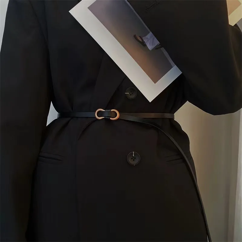 Korean small Thin belt for girls decorative dress versatile women's belt with sweater skirt