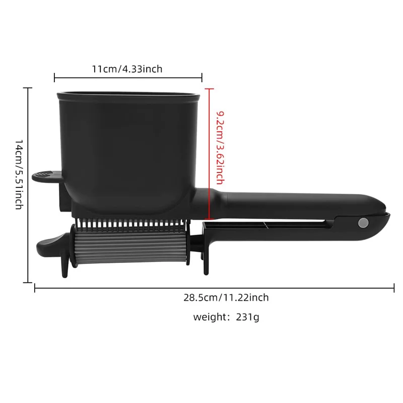 Automatic Roller Hair Dye Brush Hair Coloring Cream Applicator with Turbine Roller Plastic Salon Hairdressing Styling Tools