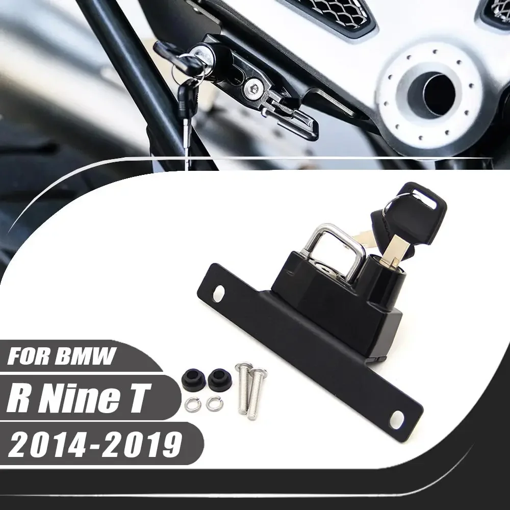 

Motorcycle Right Helmet Lock Kit Helmets Security Anti-Theft Lock Rust-Proof Aluminum For BMW R Ninet 2014-2019