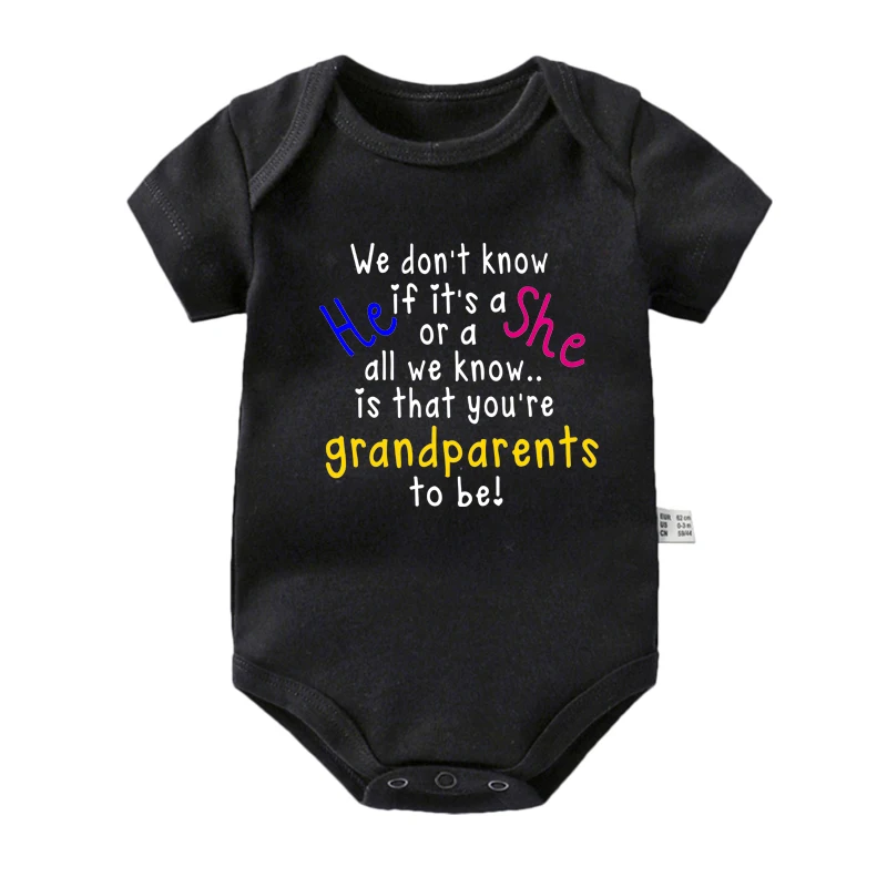 Funny You're Grandparents To Be Pregnancy Reveal Newborn Baby Romper Boy Girl Roupa Bebe Jumpsuit Shower Gift Baby Bodysuits