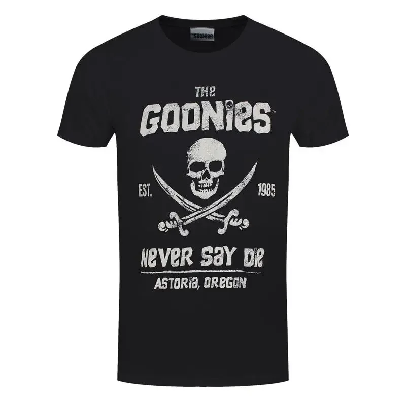 The Goonies T Shirt Never Say Die Official New Black
