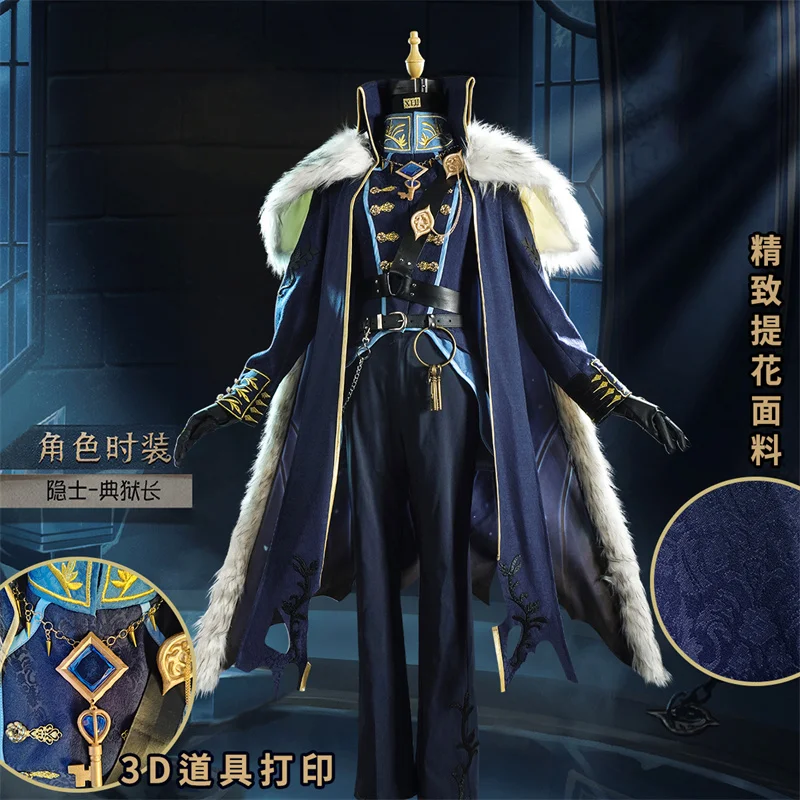 COSLEE [S-XXL] Game Identity V Hermit Alva Lorenz Warden Skin Uniform Cosplay Costume Halloween Carnival Party Dress Outfit New