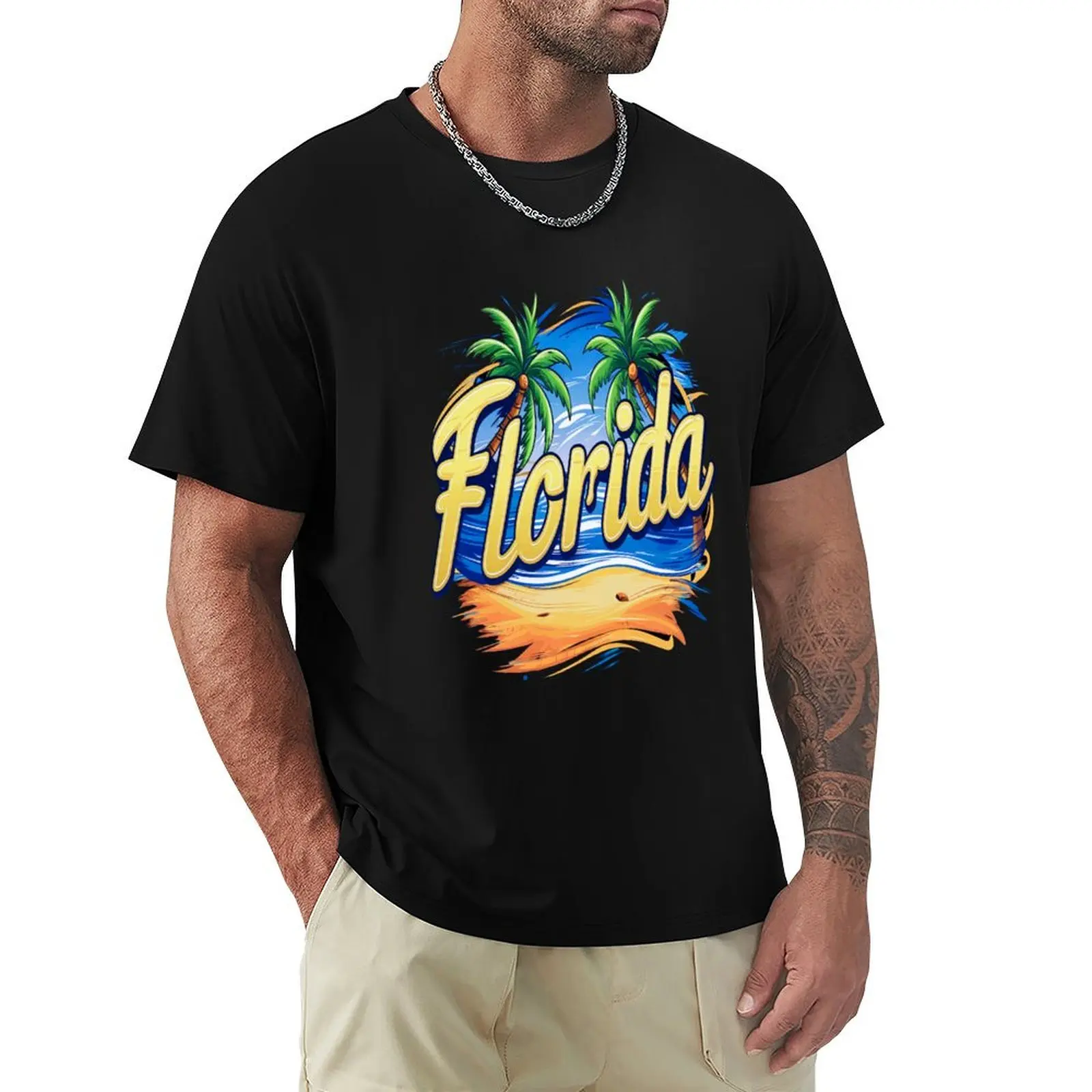 T-shirt Floridian Bliss, t-shirt confortable pour le travail