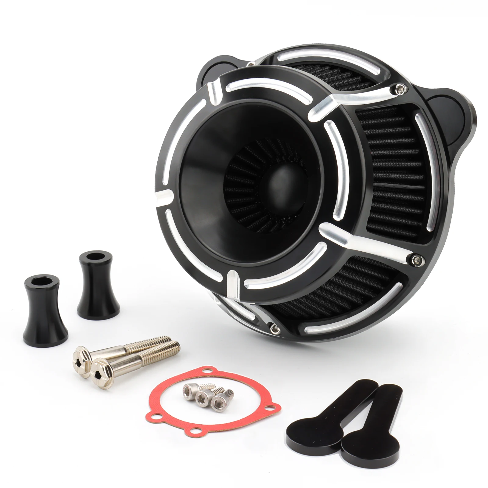 

Air Filter Motorcycle Air Cleaner Intake Aluminum Kit For Harley Dyna FLD Fatboy 1993-2017 Softail Breakout Touring Road Glide