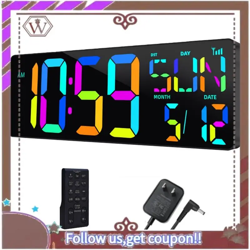 A95D-Large Digital Wall Clock 16.5