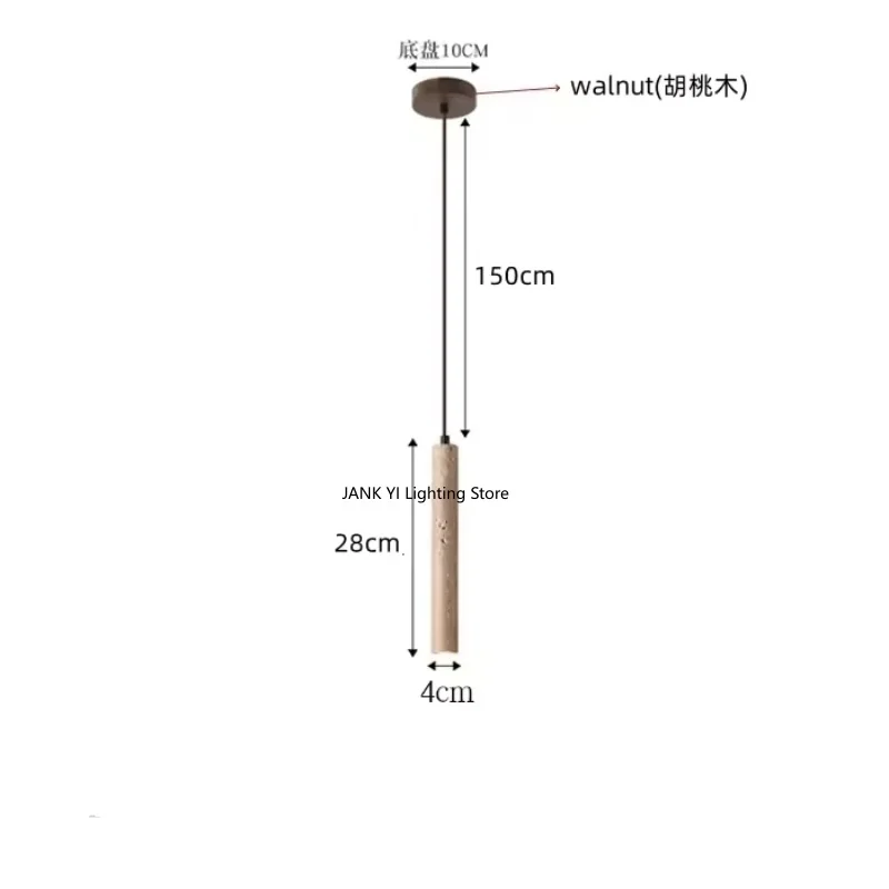 Hot Sales Japanese Style Wabi-sabi Style Bedroom Bedside Chandelier Nordic Style Homestay Cream LED Pendant Light