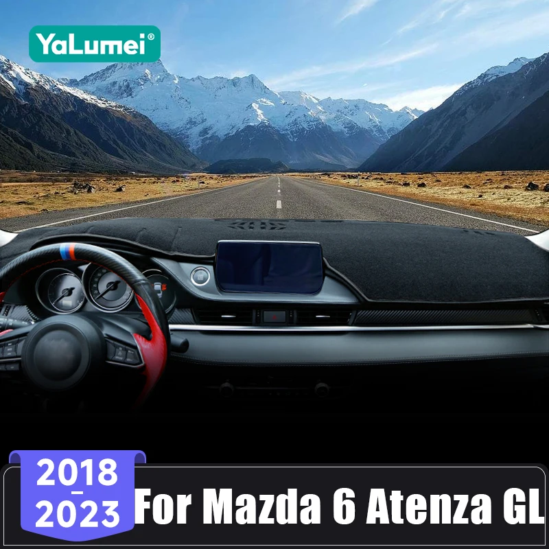 

For Mazda 6 Atenza GL 2018 2019 2020 2021 2022 2023 Car Dashboard Cover Sun Shade Mats Avoid Light Pads Anti-UV Accessories