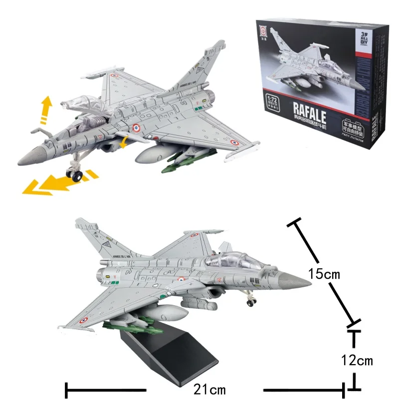 

1:72 Creative Military Series Building Blocks Dassault Rafale Attack Aircraft Model Fighter Jet Toys For Boys Xmas Birthday Gift