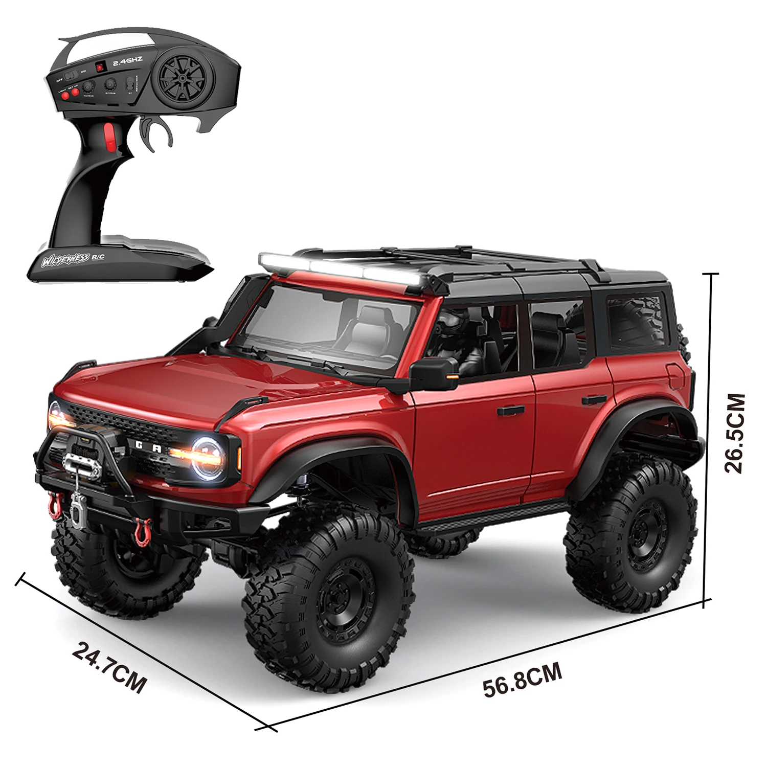 HB-R1001 Proportional 1/10 4WD 2.4GHz Remote Control Climbing