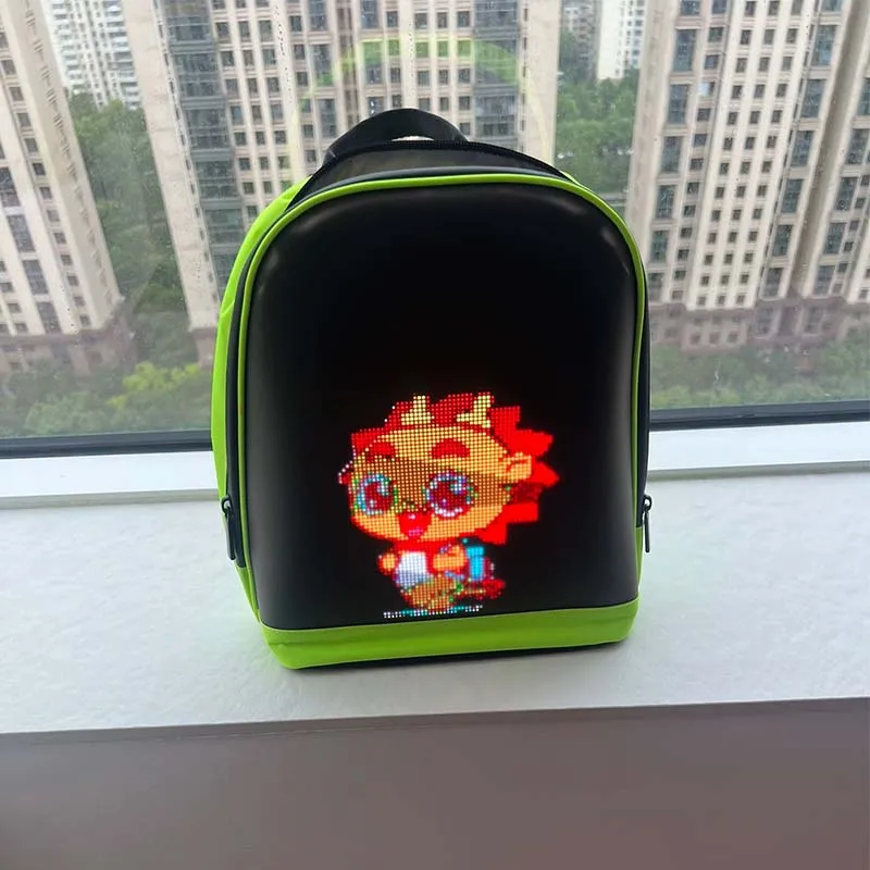 LED Backpack R1 Animated Pixel Display Backpack Support Custom Display Content Sports Casual School Bag Shoulders Bag Knapsack