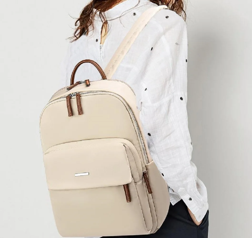 2026 Men Women's Preppy Style Laptop Backpacks School Bag High Capacity Double Zipper Travel Shoulder Bags Waterproof Oxford Bag