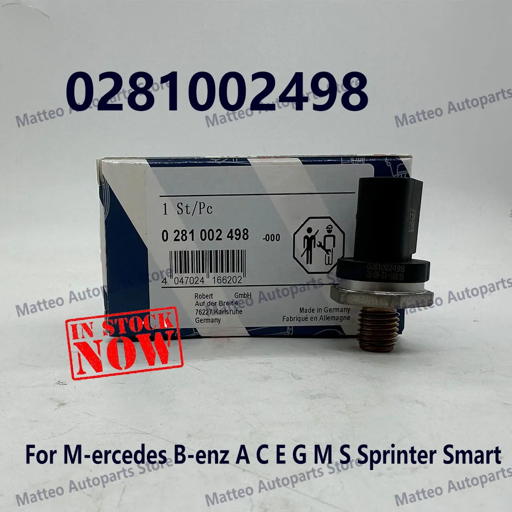 0281002498 0041537528 Fuel Rail High Pressure Sensor 281002498 For M-ercedes B-enz A C E G M S-Class 0281002238