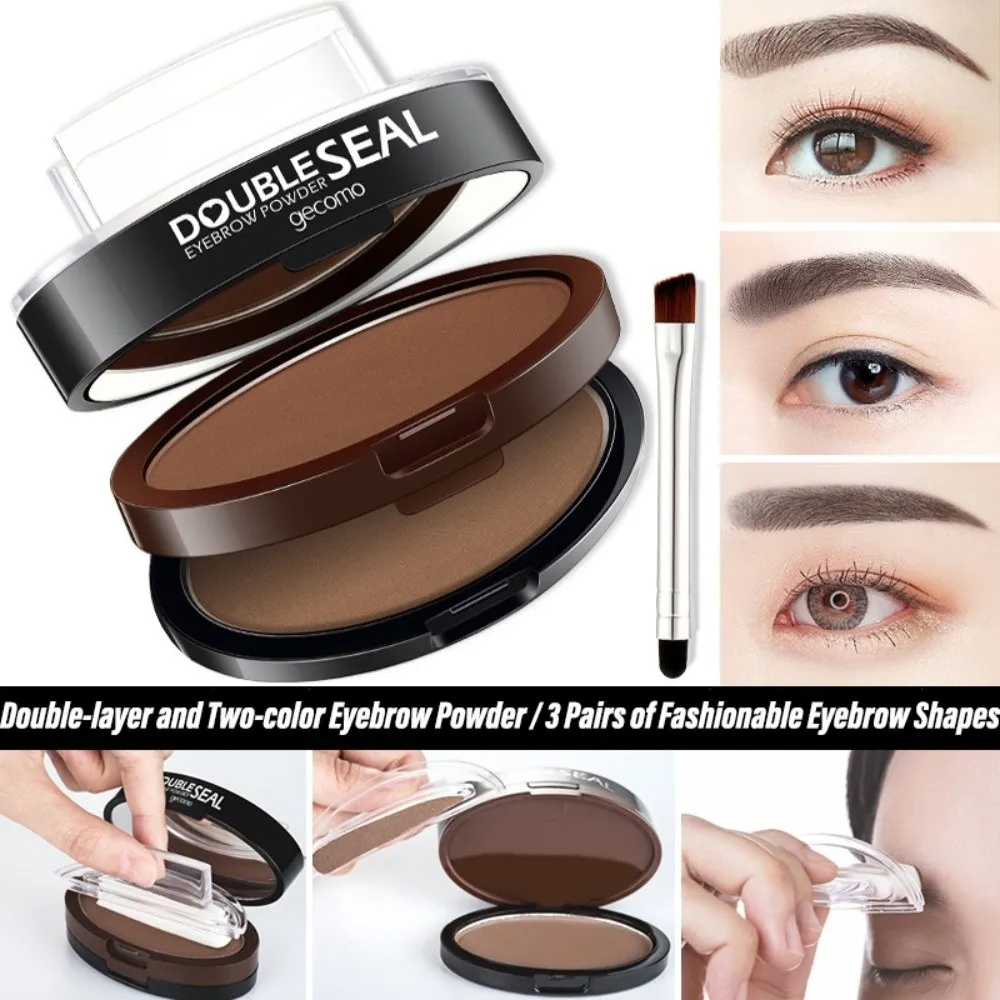 

Perfect Shape 2 Colors Eyebrow Seal Stamp Quick Make Up Natural Eyebrow Powder Stamp Setting Professional