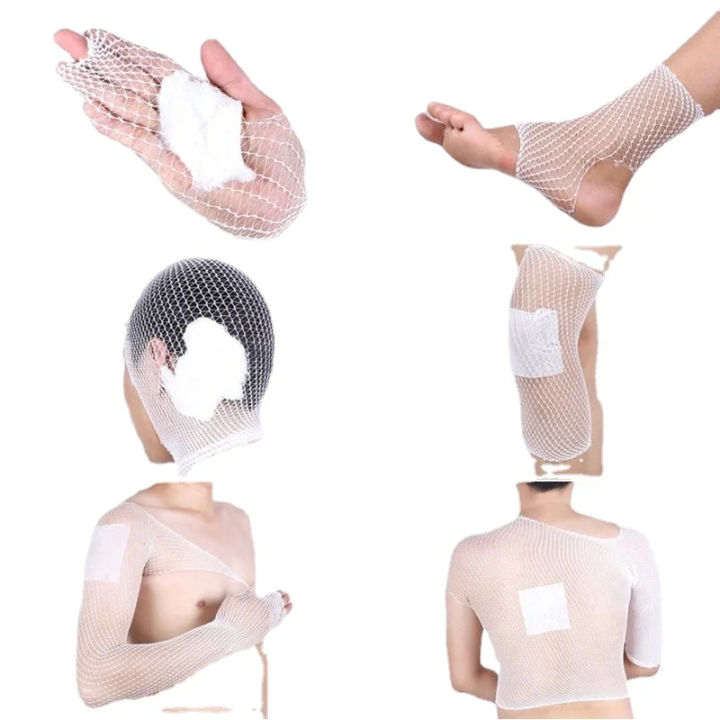 

1-рулонная сетчатая трубчатая повязка, дышащие бинты, эластичная сетка, повязка на рану, марля для поддержки и восстановления суставов запястья