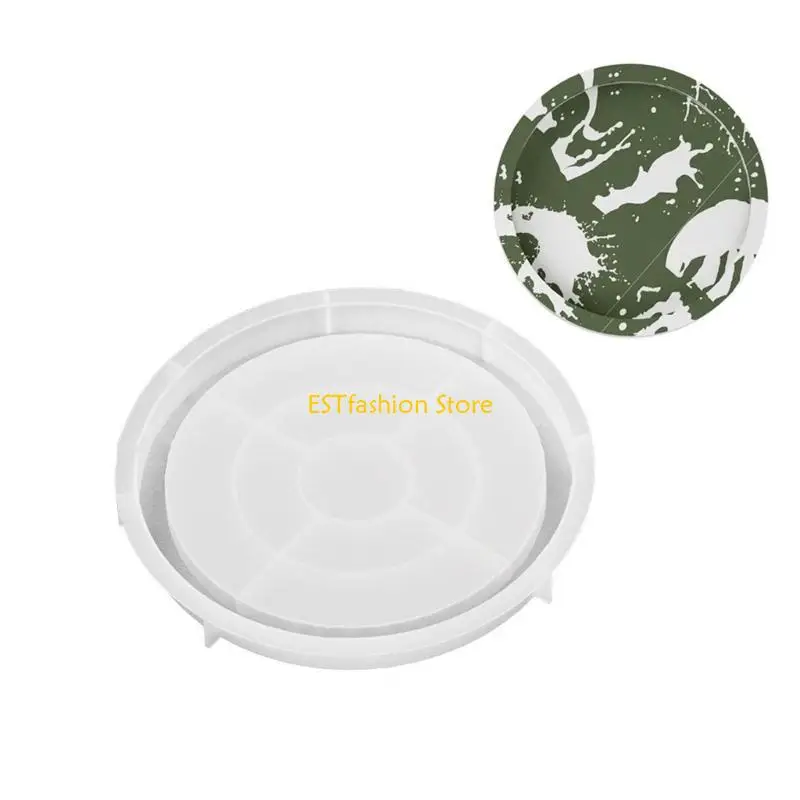 Y5GC Silicone Tray Molds Epoxy Resin Molds Round Fruit Dish Moulds Silicone Material