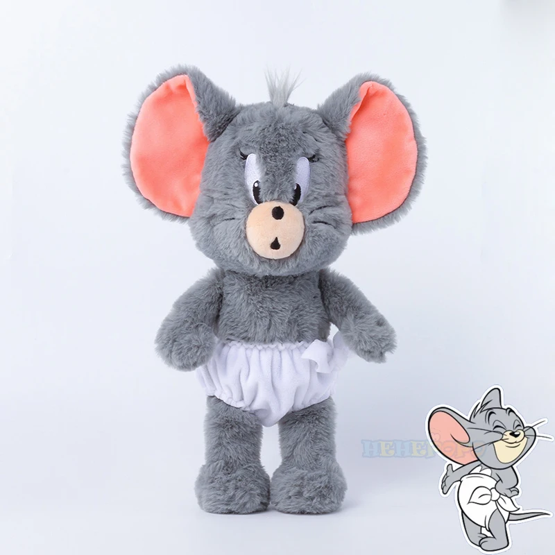 Original Tuffy Series Plush Doll Tom and Jerry Plush Toys Cute Tom Cat Throw Pillow Doll Tefie Mouse Action Cartoon Doll