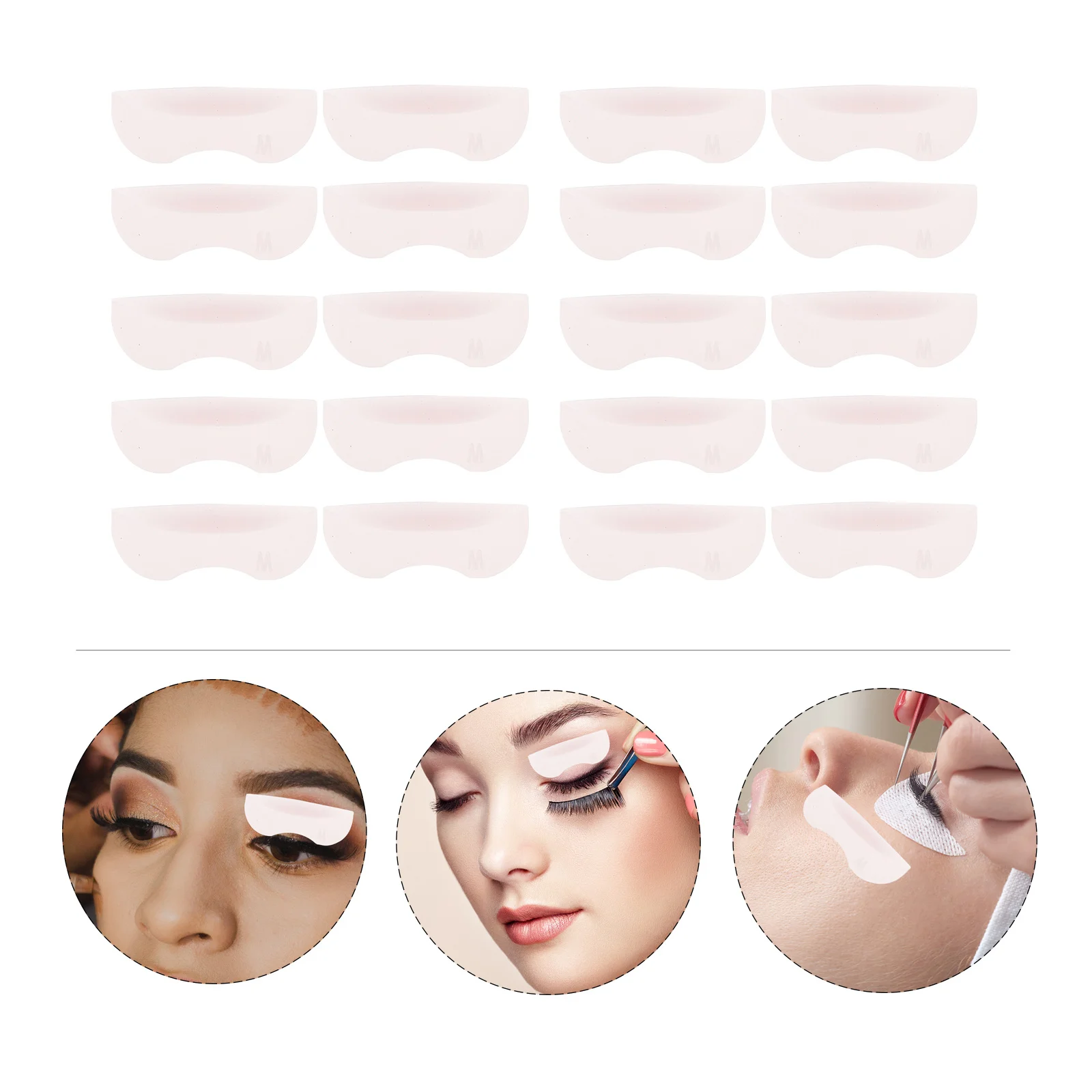 2 ボックスシリコンパッドまつげパーマ用まつげエクステンションツールまつげ移植用品つけまつげホルダーマット