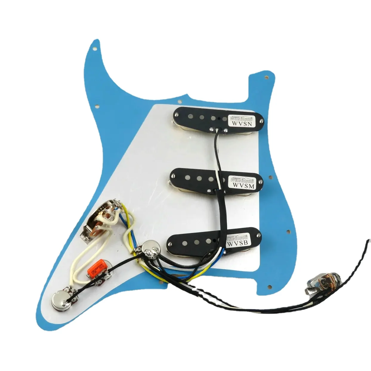 Ainico 5 Pickups Guitar Pickups SSS Single coil Guitar Pickups loaded Prewired Pickguard Guitar Parts Replace