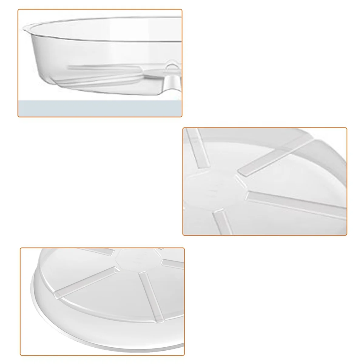 

ГОРЯЧО! 10 упаковок блюдец для растений, поднос для капель, 6-дюймовый прозрачный пластиковый цветочный горшок, блюдца для комнатных растений, поднос для капель растений для горшков