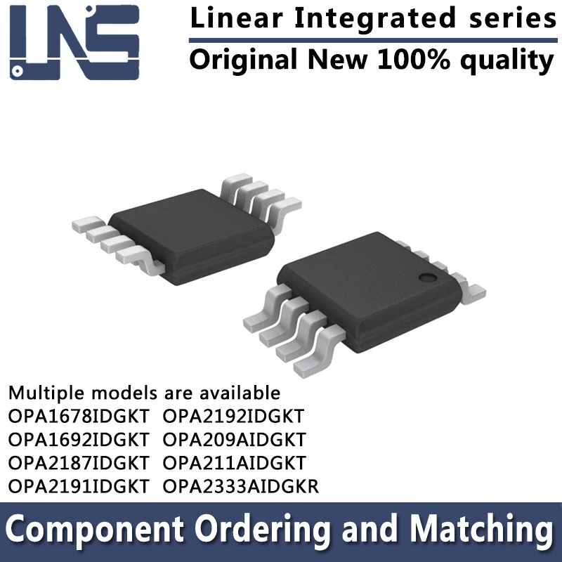 

1pcs OPA1678IDGKT OPA1692IDGKT OPA209AIDGKT OPA211AIDGKT OPA2187IDGKT OPA2191IDGKT OPA2333AIDGKR VSSOP-8 Linear amplifier