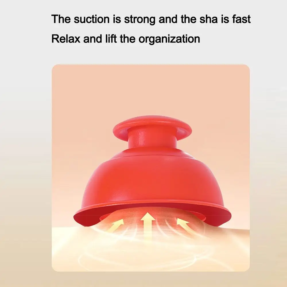 دائم سيليكون فراغ الحجامة الصحافة نوع كشط سيليكون Cupper مكافحة السيلوليت تدليك الجسم الكؤوس