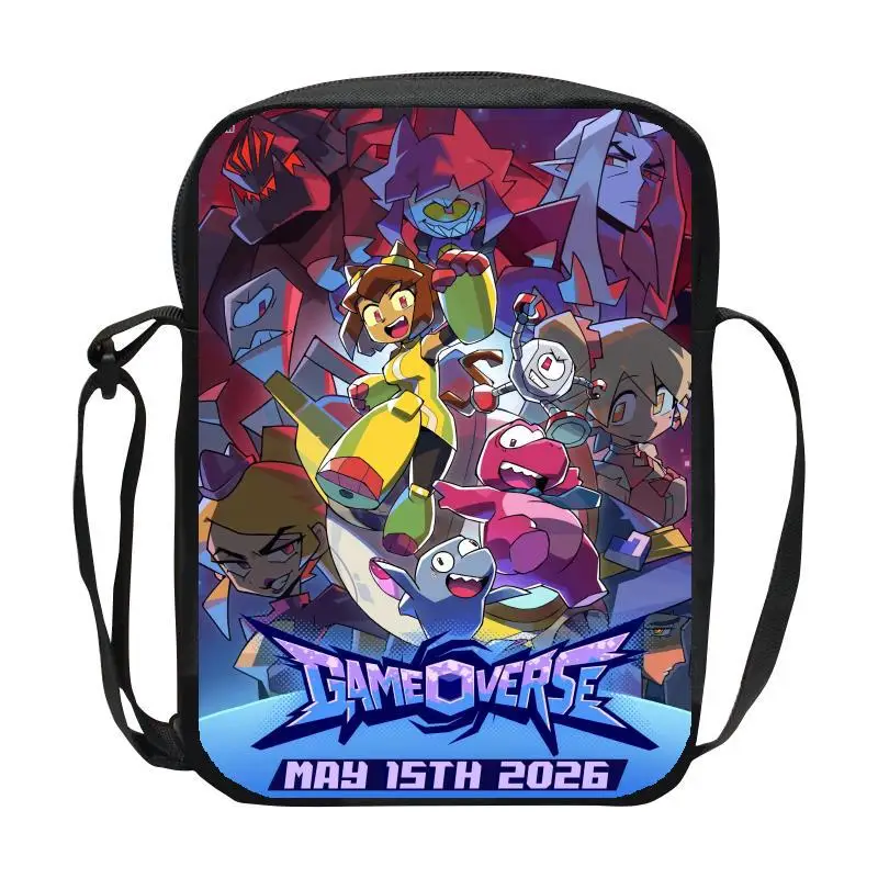 Gameoverse children's shoulder bag, boys and girls' crossbody bag, elementary school handbag, game universe