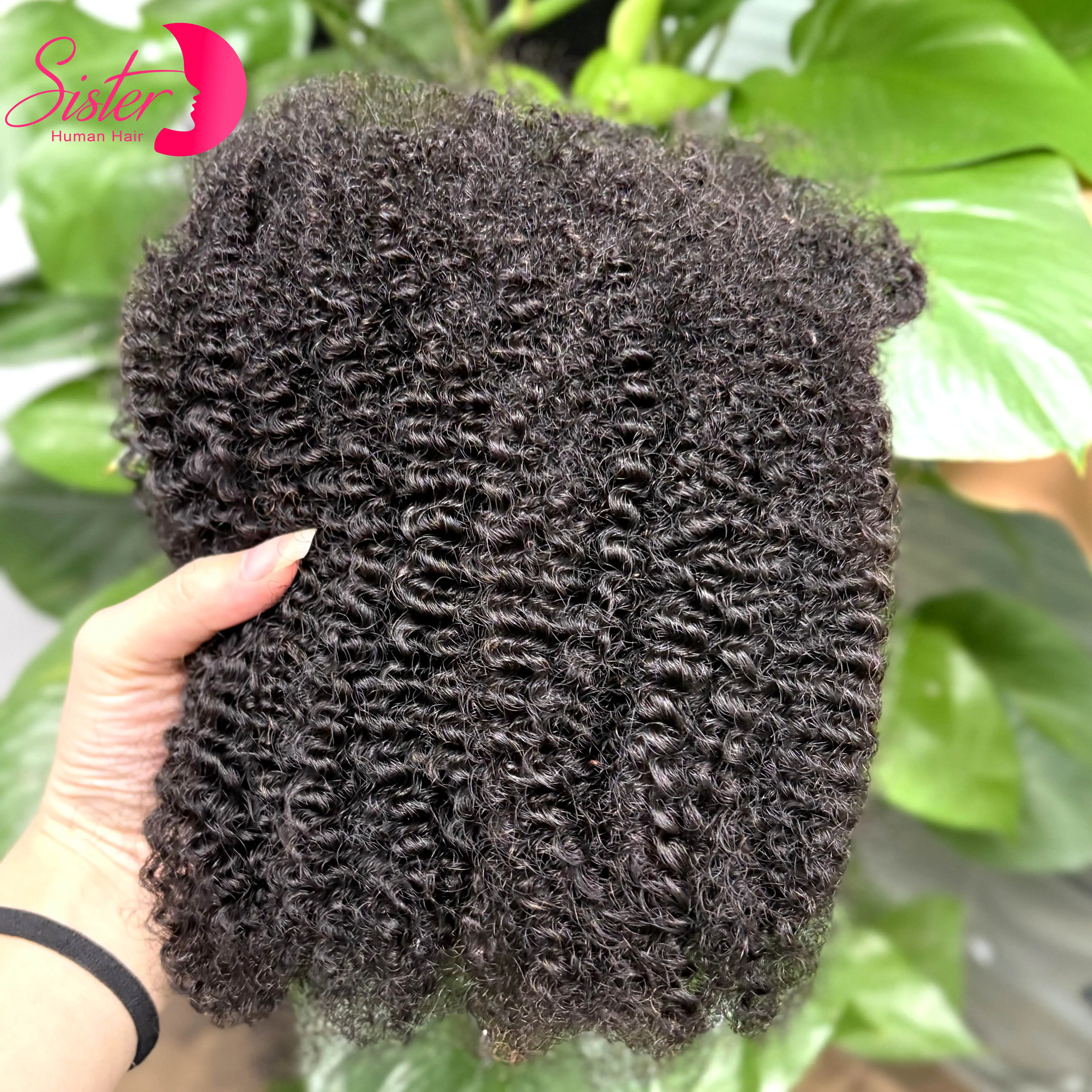 10-18inch Afro Kinky Bulk 100% Human Hair For Dreadlock Extensions 50g/Pack Hair Bulk For Repair Crochet Dreads Loc Twist Braids