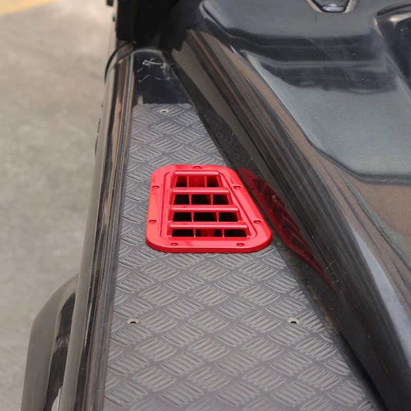 

For Land Rover Defender 90 110 130 2004-2019 Black Car Front Engine Hood Bonnet Vents Air Outlet Cover Trim Car Accessories