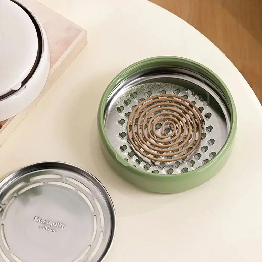 

Anti-Mosquito Mosquito Coil Holder Stable Base with Tray Mosquito Coil Bracket Heat-Resistant Sandalwood Incense Burner